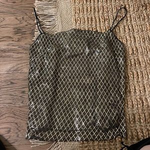 Alice + Olivia Metallic Top WITH TAGS